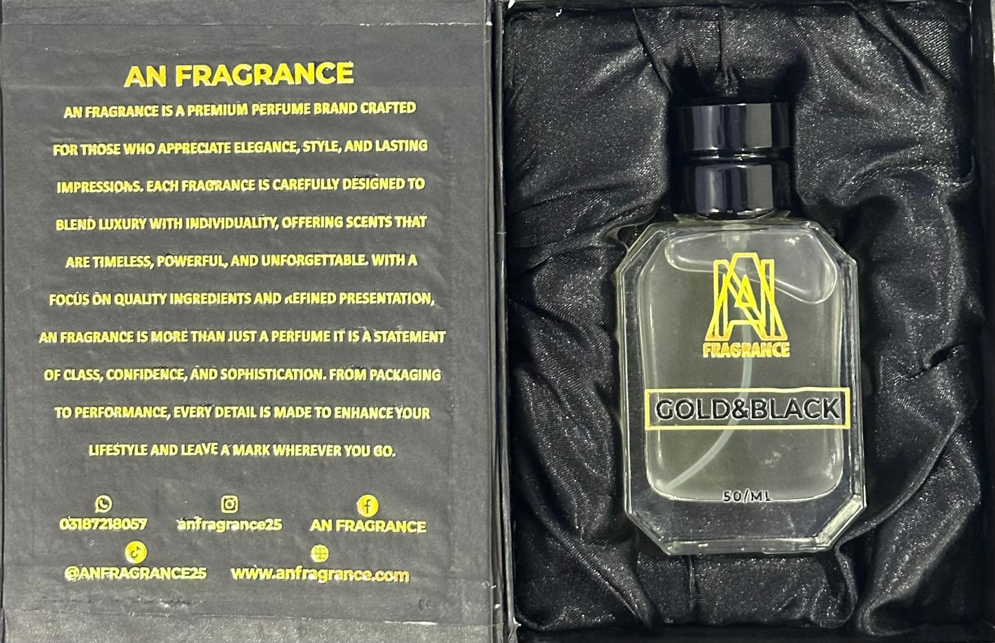 GOLD&BLACK FOR MAN'S 50ml BY AN FRAGRANCE